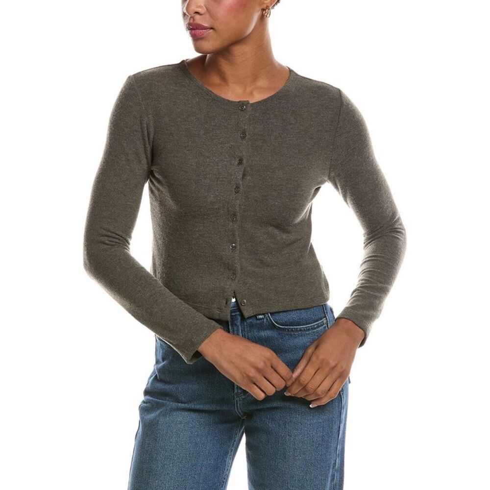 Velvet By Graham & Spencer Womens  Raya Kashmir Knit Cardigan, Green